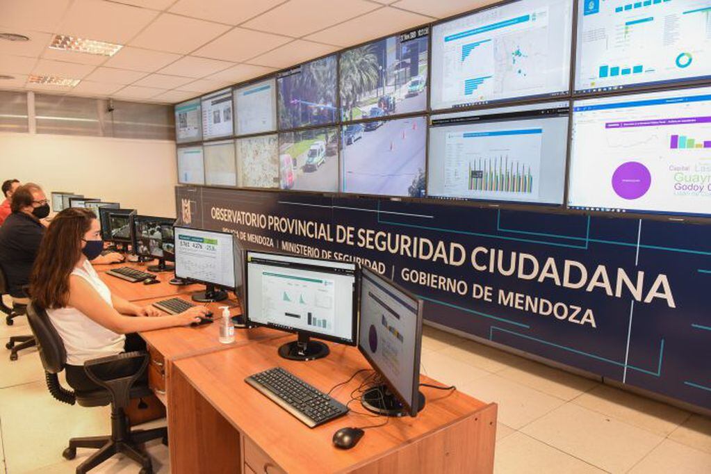Con tecnología de punta funciona el Observatorio y se busca trabajar de manera conjunta con los municipios del área metropolitana. Gentileza Gobierno de Mendoza