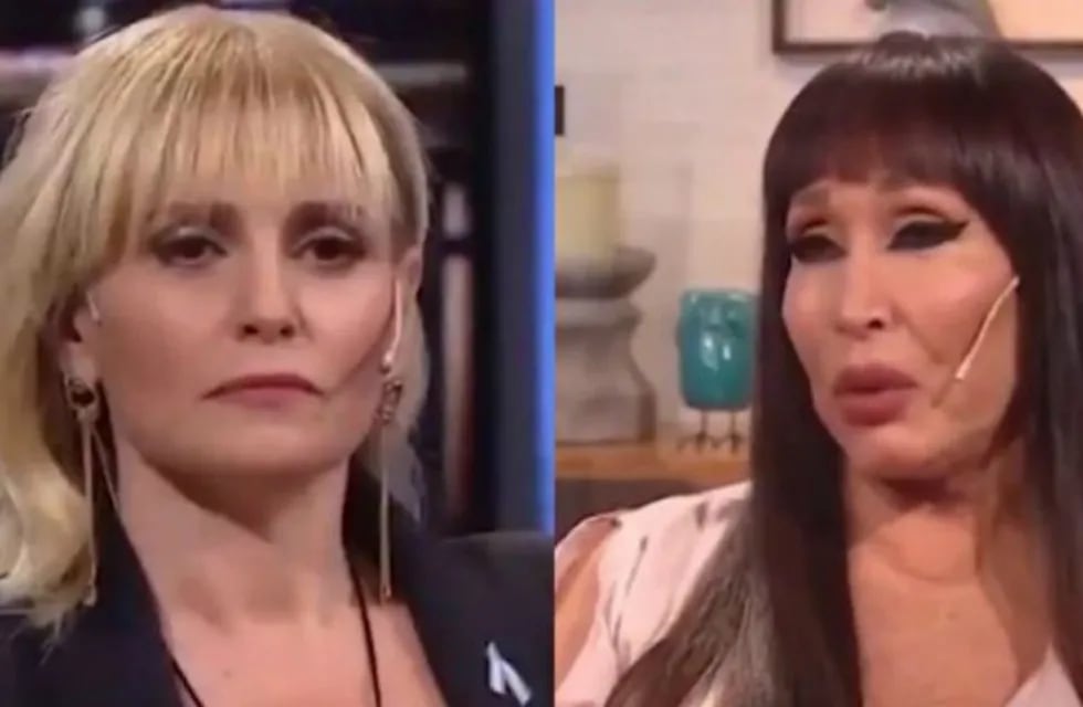 Romina Manguel vs. Moria Casán. (Captura de TV)