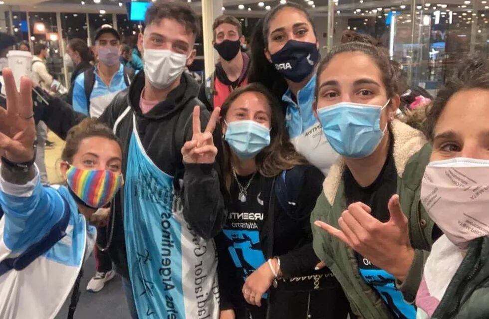 Santi Maratea viajó con los atletas argentinos al Sudamericano de Guayaquil.