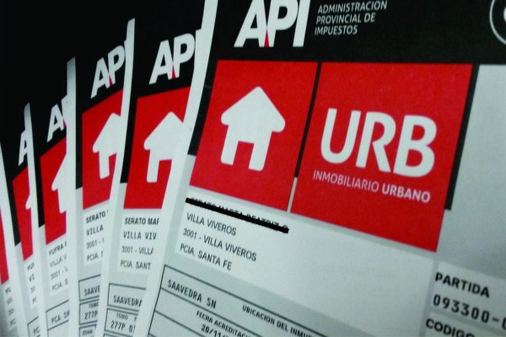 Boletas del Impuesto Inmobiliario Urbano de API en Santa Fe
