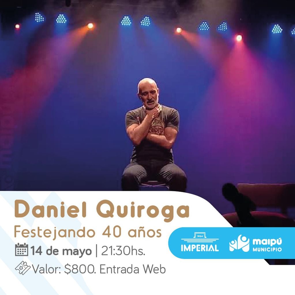 Daniel Quiroga, el actor mendocino que festeja sus 40 años de carrera.