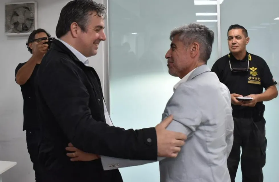 Quinteros se reunió con su par de Seguridad en Rosario (Gentileza).