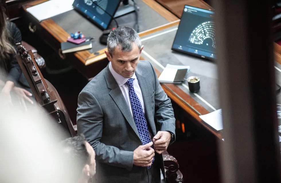 El presidente de la Cámara de Diputados, Martín Menem, en la sesión fallida de este miércoles (Foto: Federico López Claro)