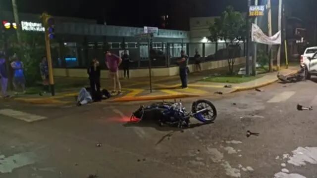 Accidente vial en Posadas: un motociclista herido