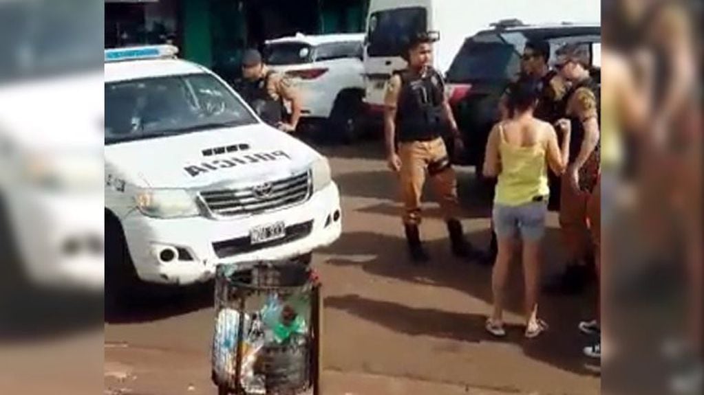 Policía militar de Brasil en territorio argentio. (Jornal da Fronteira)