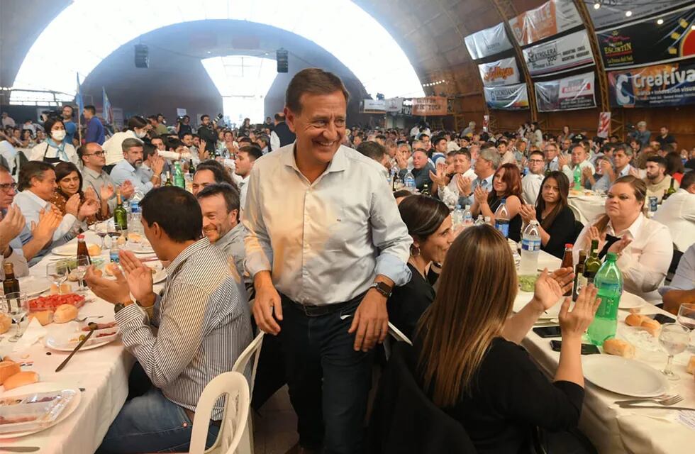 Rodolfo Suárez participó de la 41° Fiesta Nacional de la Ganadería de Zonas Áridas en General Alvear. Foto: Ignacio Blanco / Los Andes