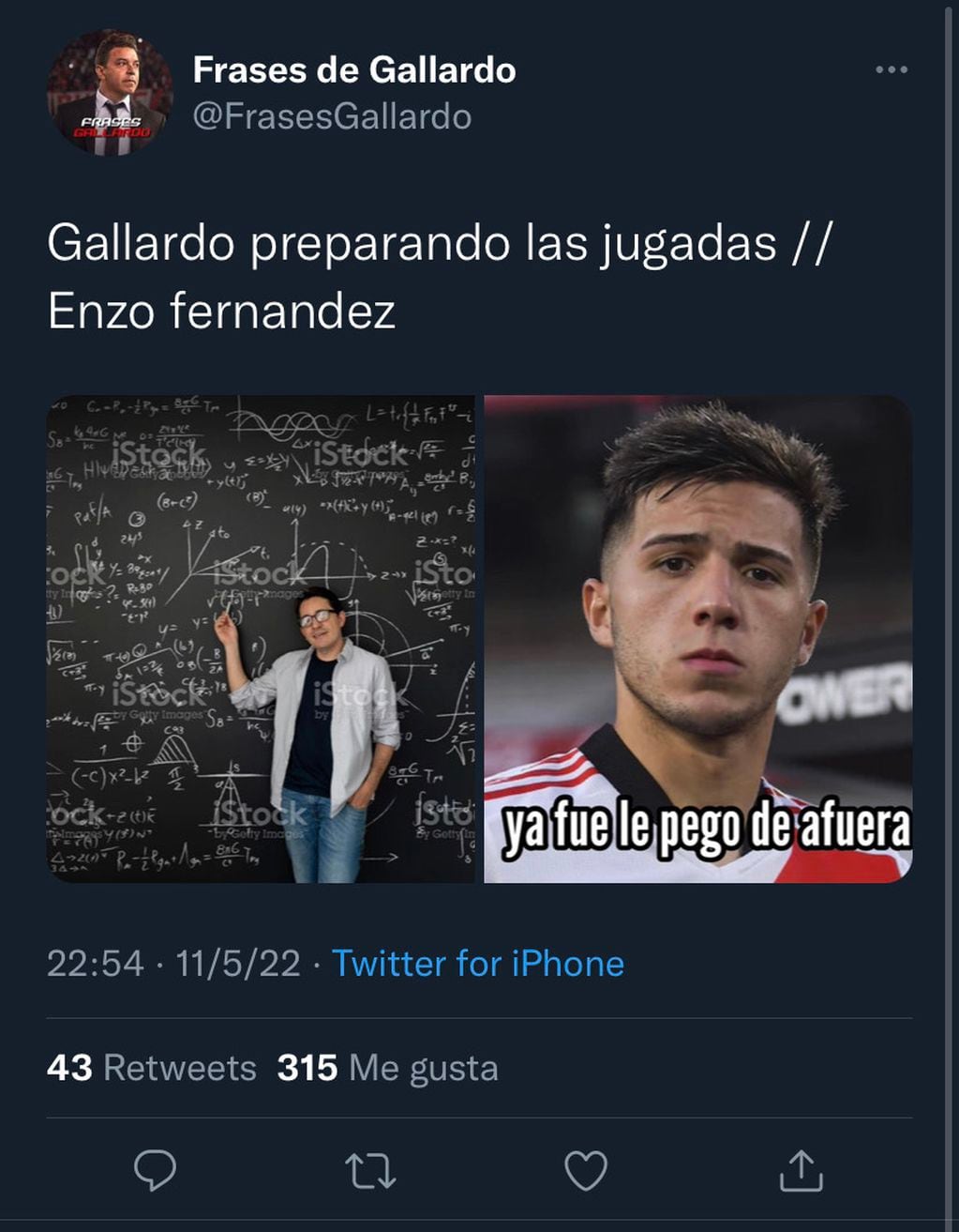 El golazo de Enzo Fernández también se hizo meme.