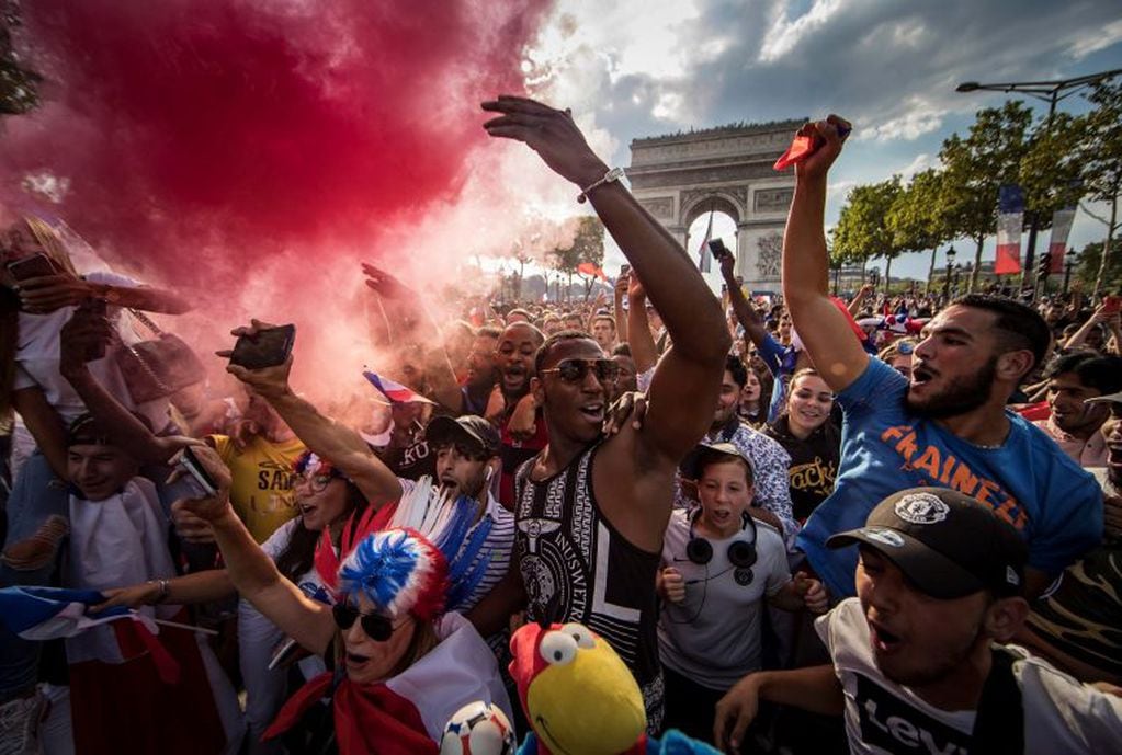 La celebración de los franceses por el Mundial.