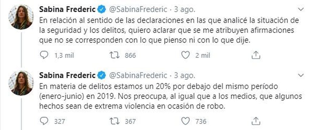 Sabina Frederic. (Twitter)
