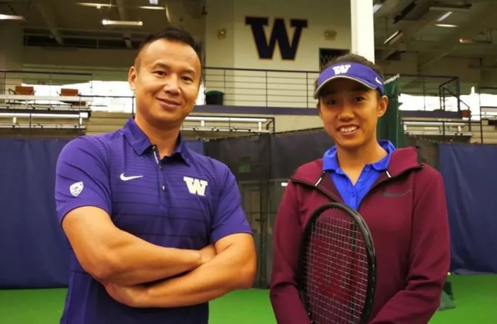 Shuo Liu y la tenista Shuai Zhang (Foto: Twitter)