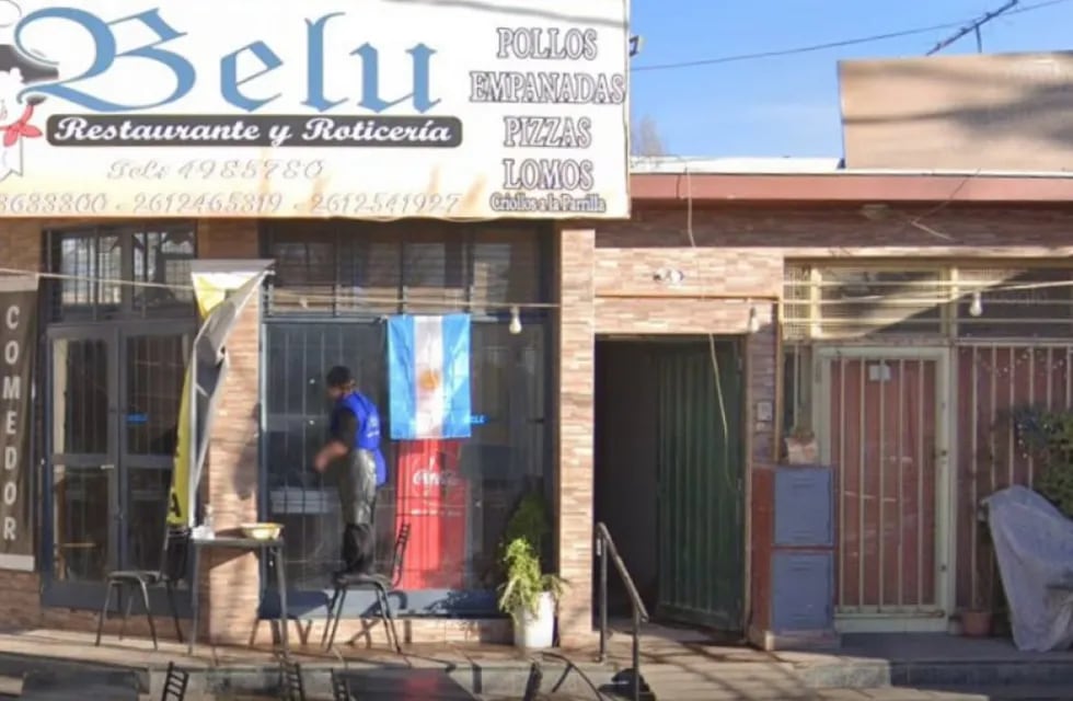 El Restaurante y Roticería Belu robado anoche por delincuentes armados en Luján de Cuyo. Gentileza Post