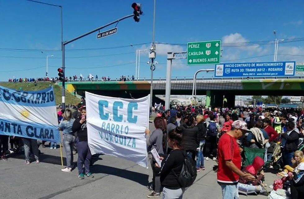 La CCC protestó este miércoles en diferentes puntos de la ciudad y la región. (CCC)