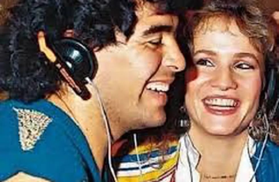 El romance de Diego Maradona y Lucía Galán