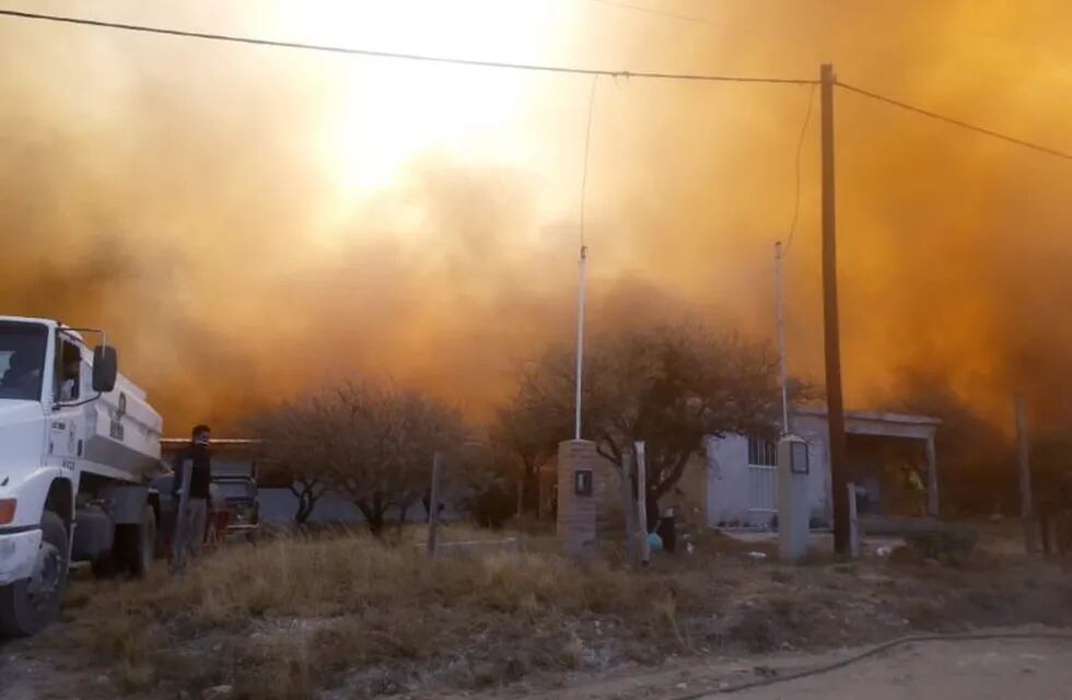 Incendio en Traslasierra