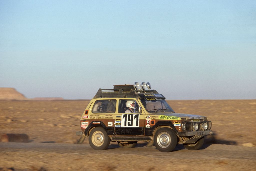 Denis Grabowski y Philippe Chéron, en el París-Dakar 1982.