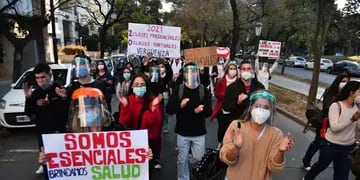 Protesta de estudiantes de odontología