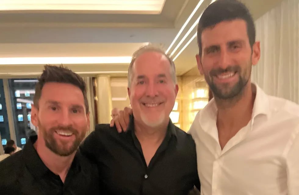 Messi y Djokovic juntos cenando en Nueva York (Jorge Mas)