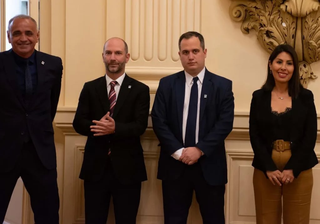 Miguel Ángel Rivas, Mariano Zurueta, Sebastián Albesa y Valeria Mendoza, los nuevos funcionarios del Gobierno de Jujuy.
