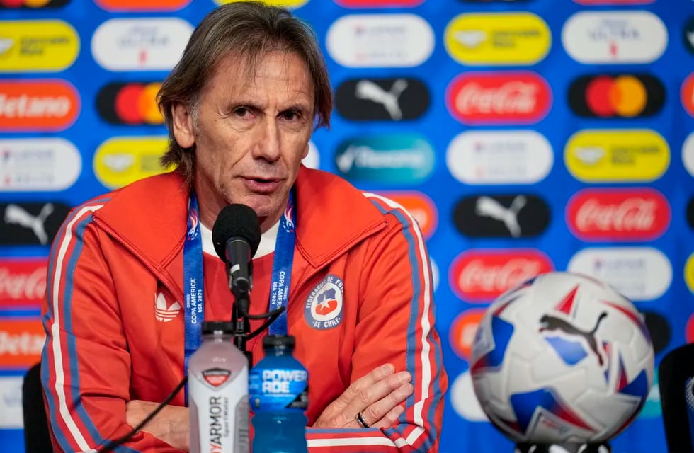 El técnico de Chile, Ricardo Gareca. Otra vez contra la Argentina (AP Foto/Julio Cortez).