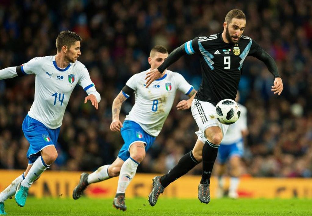 Gonzalo Higuaín, con una nueva chance en la Selección. Foto: EFE.