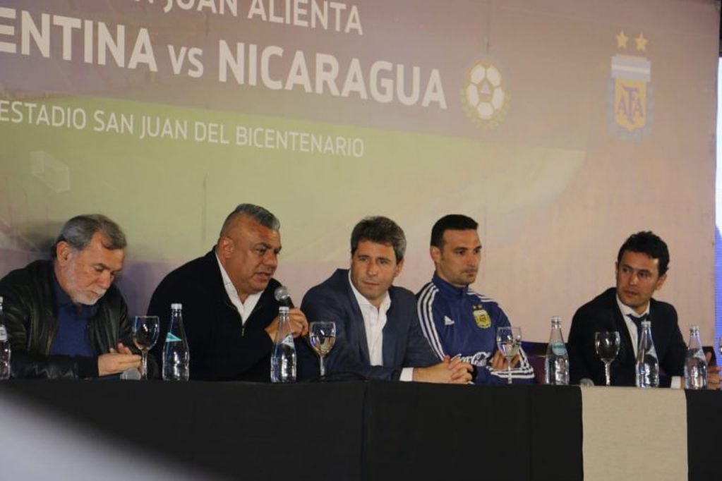 Presentación del amistoso internacional Argentina-Nicaragua.