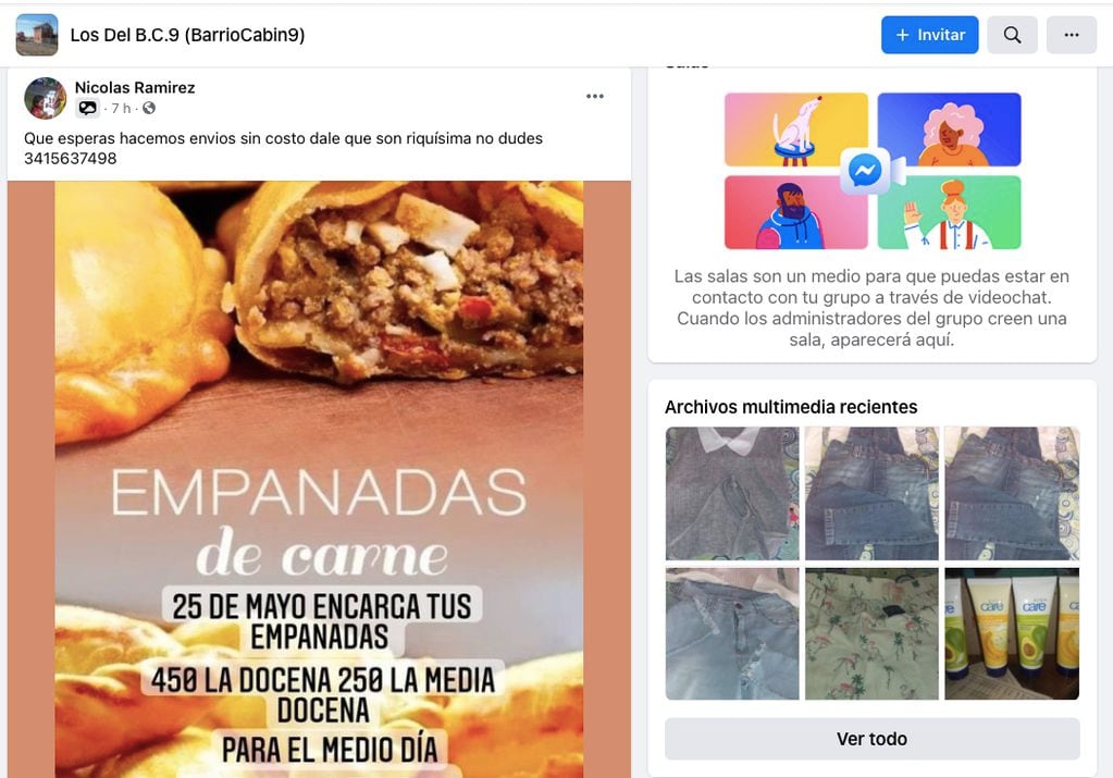 Página de Facebook en la ciudad de Pérez, para comprar, vender y ofrecer todo tipo de servicios