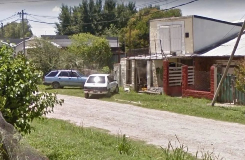 El lugar del femicidio en Escobar. (web)