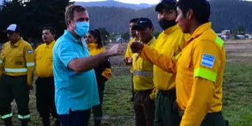 El intendente de El Bolsón agradeció el trabajo de los brigadistas tras el incendio forestal