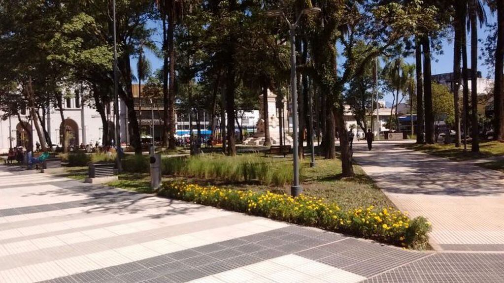 La renovación urbana de la Plaza Mitre demandó la suma de $32.408.468 pesos. (Vía Tucumán)