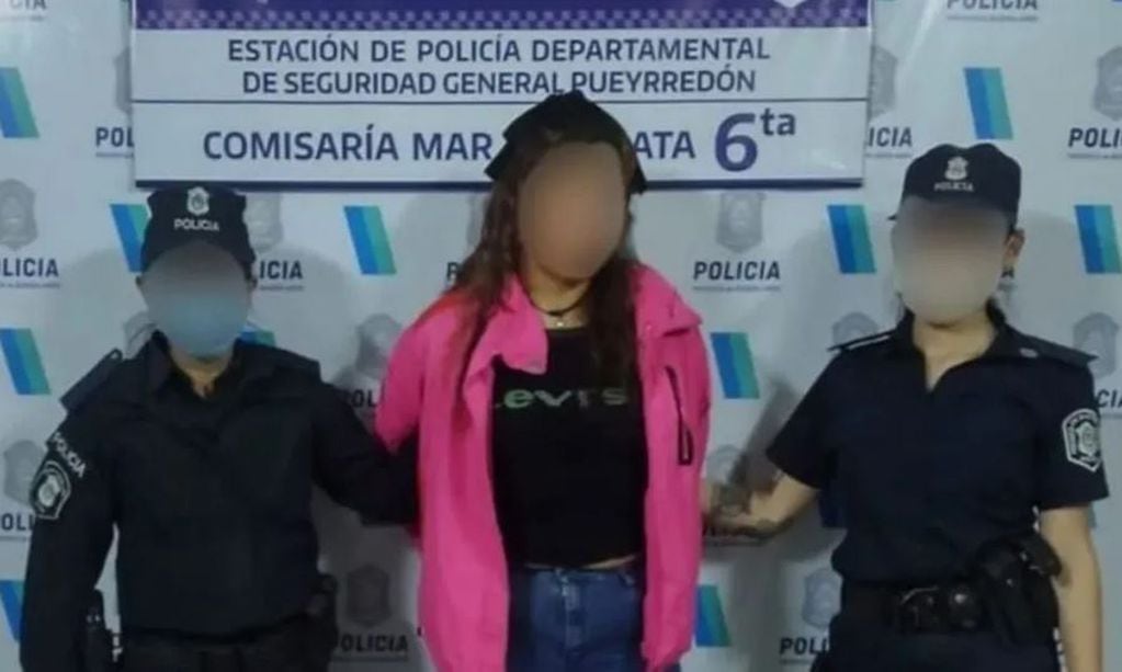 Erika G, integrante de la banda de "Yiyo" Ramallo, detenida en Mar del Plata el 10 de marzo