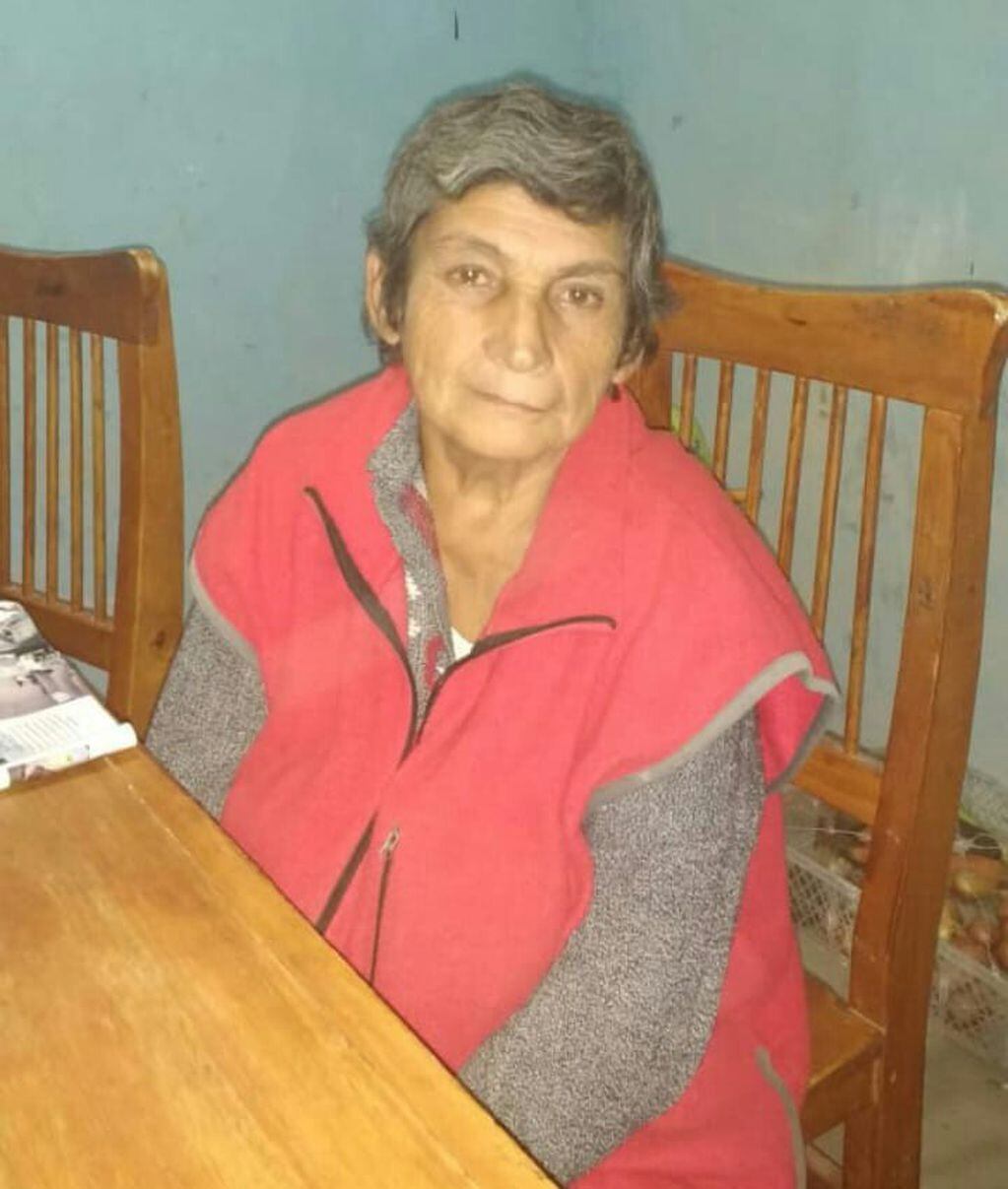Señora desaparecida  en Gualeguay
Crédito: PE