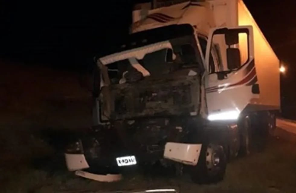 Falleció el conductor de unos de los camiones en la Autopista Serranías Puntanas