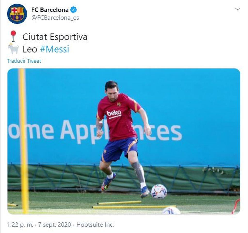 Twittet @FCBarcelona_es
