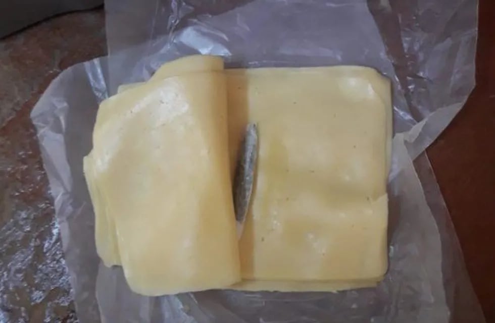 Marihuana en el queso
