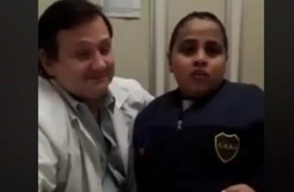 Jeremías Jalaf grabó un video junto a su médico.