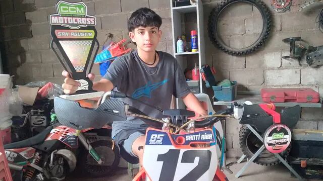 Santino Riba piloto motocross Arroyito