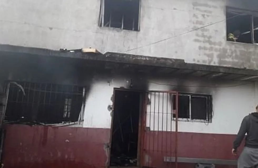 Incendio casa en Mar del Plata.