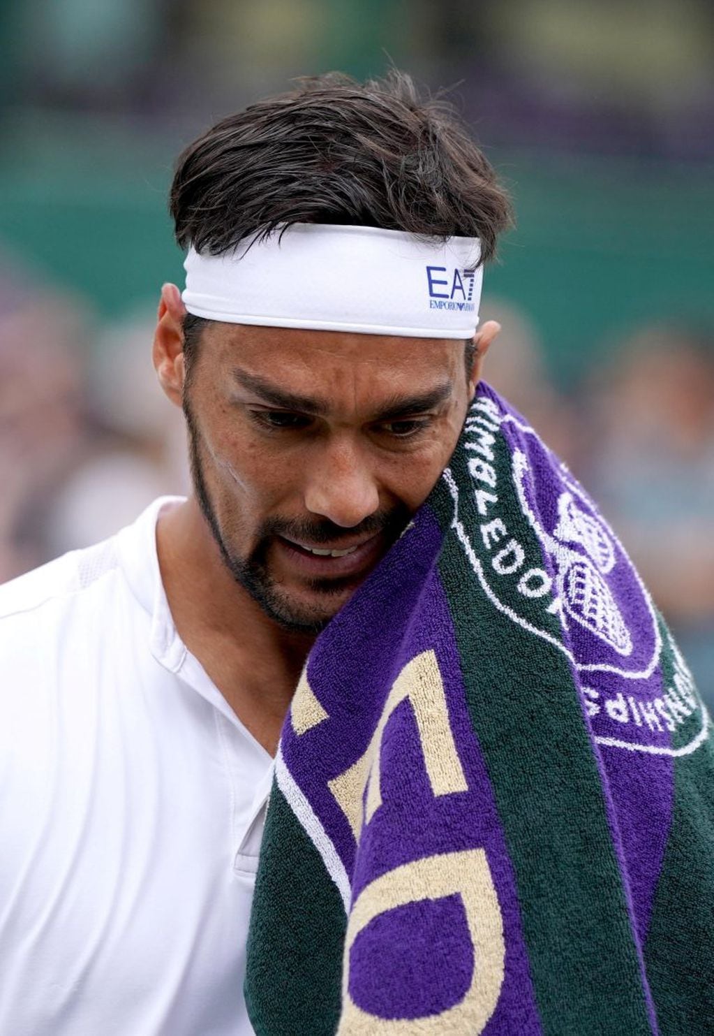 Fognini durante el partido ante Sandgren. Foto: EFE/EPA/NIC