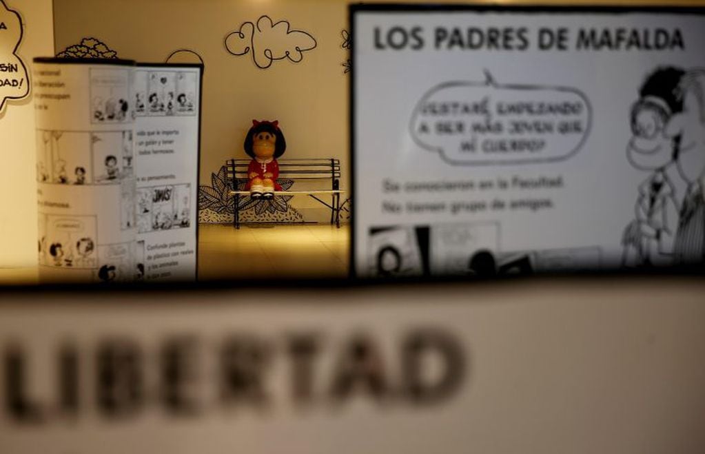 Exposición de Mafalda en Quito, Ecuador. (Foto: EFE/ /José Jácome)
