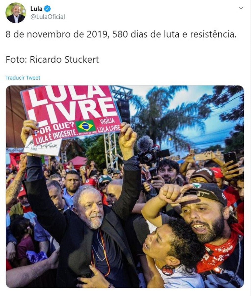 (Twitter: @LulaOficial)