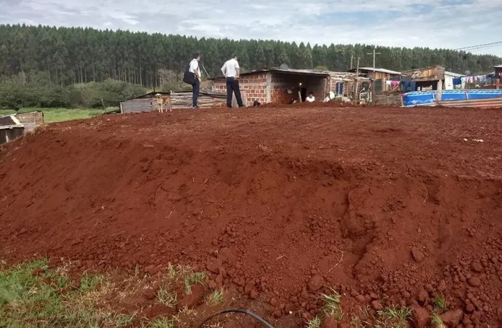 Terreno de Cáritas donde se construirá una capilla.