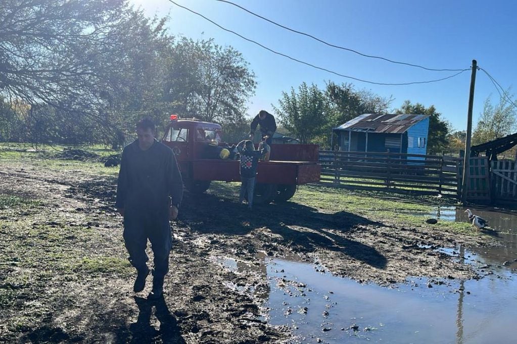 Comenzaron a evacuar las primera familias en Gualeguaychú
