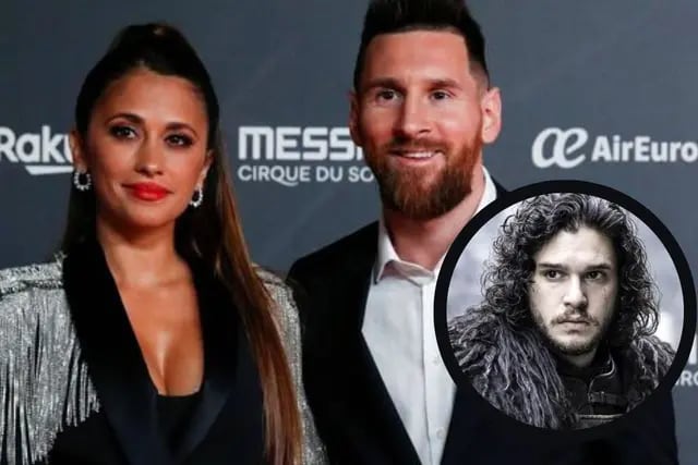 El día que Jon Snow de Game of Thrones conoció a Lionel Messi y Antonela Roccuzzo