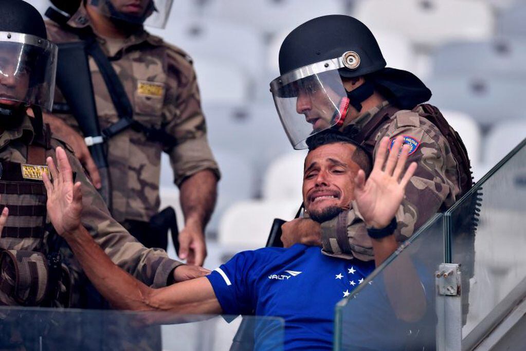 Descendió Cruzeiro y se produjeron graves incidentes (Foto: Douglas Magno/AFP)