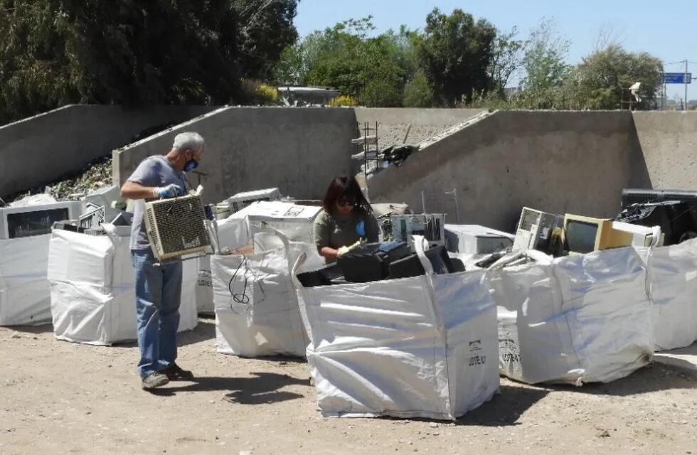 Se recolectaron un total de casi 10 toneladas de residuos tecnológicos durante el año