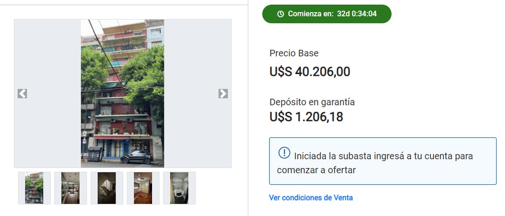 El 28 de junio, el Banco Ciudad subastará 10 propiedades de la Ciudad de Buenos Aires.