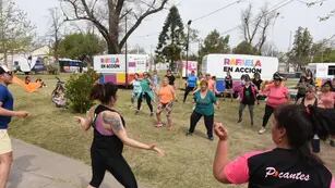 Comenzaron las clases de ritmos latino en el marco de Rafaela en Acción