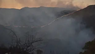 Incendios en la zona de Candonga, Sierras de Córdoba