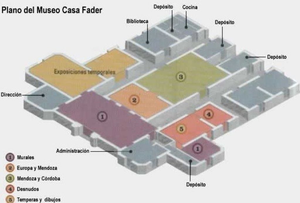 Plano del Museo Fader