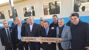 Inauguración tren Rosario-Cañada de Gómez